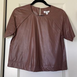 PROLOGUE faux leather top